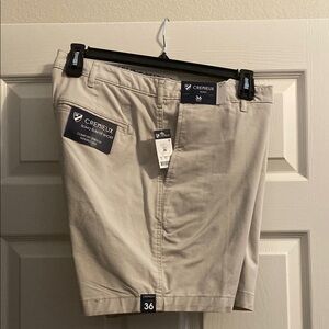 Daniel Cremieux Tan Flat Front Shorts Casual Wear